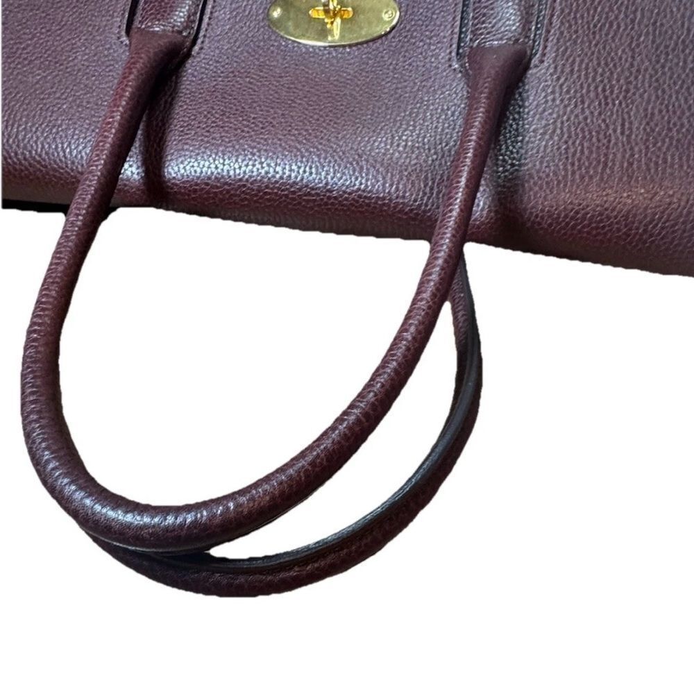 MULBERRY Oxblood Maroon Leather Classic Large Bayswater Tote Bag New Style - Picture 10 of 16